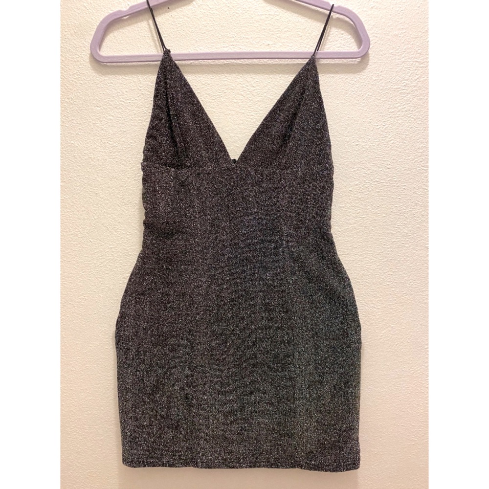 Black and silver sparkly dress